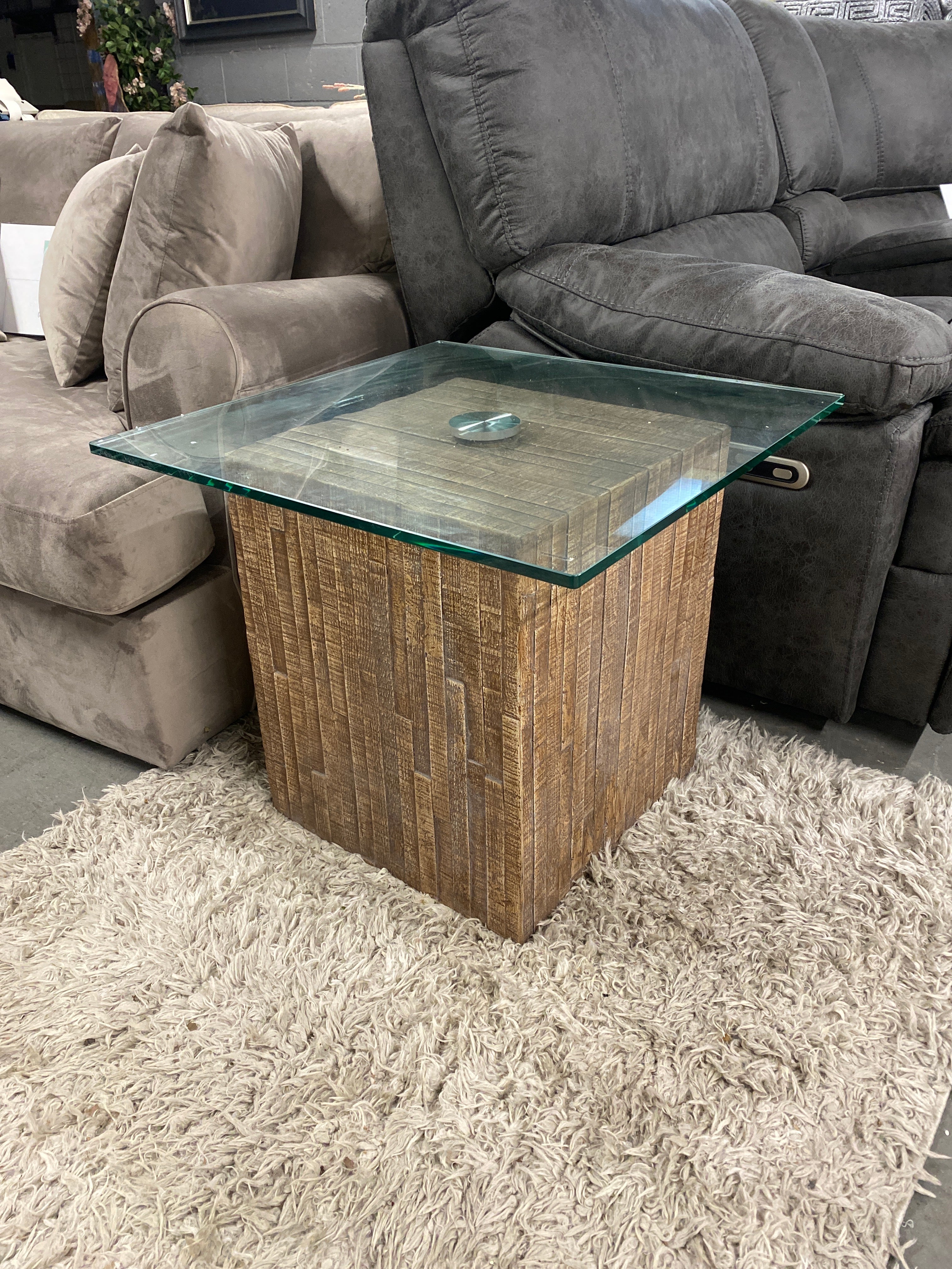 Glass Side Table