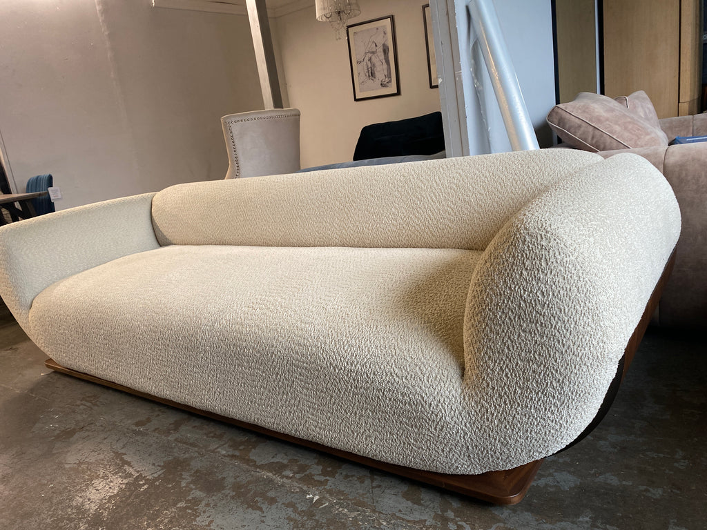 Cream Fabric 4 Seater Sofa