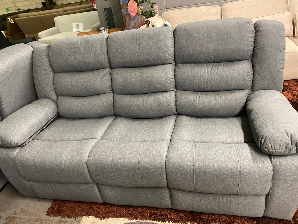 3+2 Grey Fabric - Manual Recliner Sofa Set