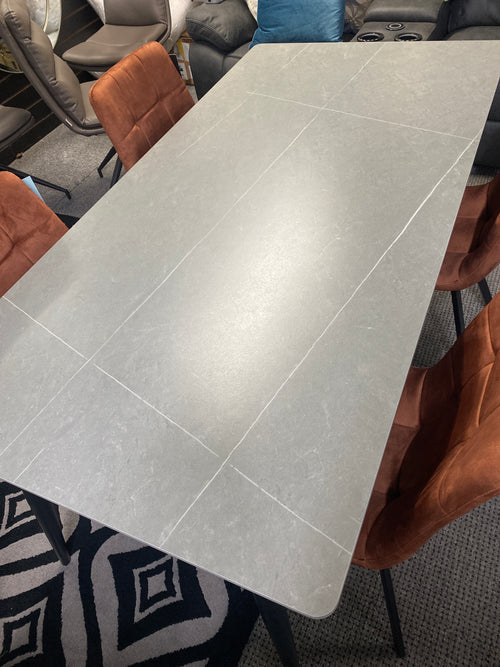 1.6m Ceramic Dining Table + 4 Chairs