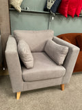 Grey Fabric Armchair