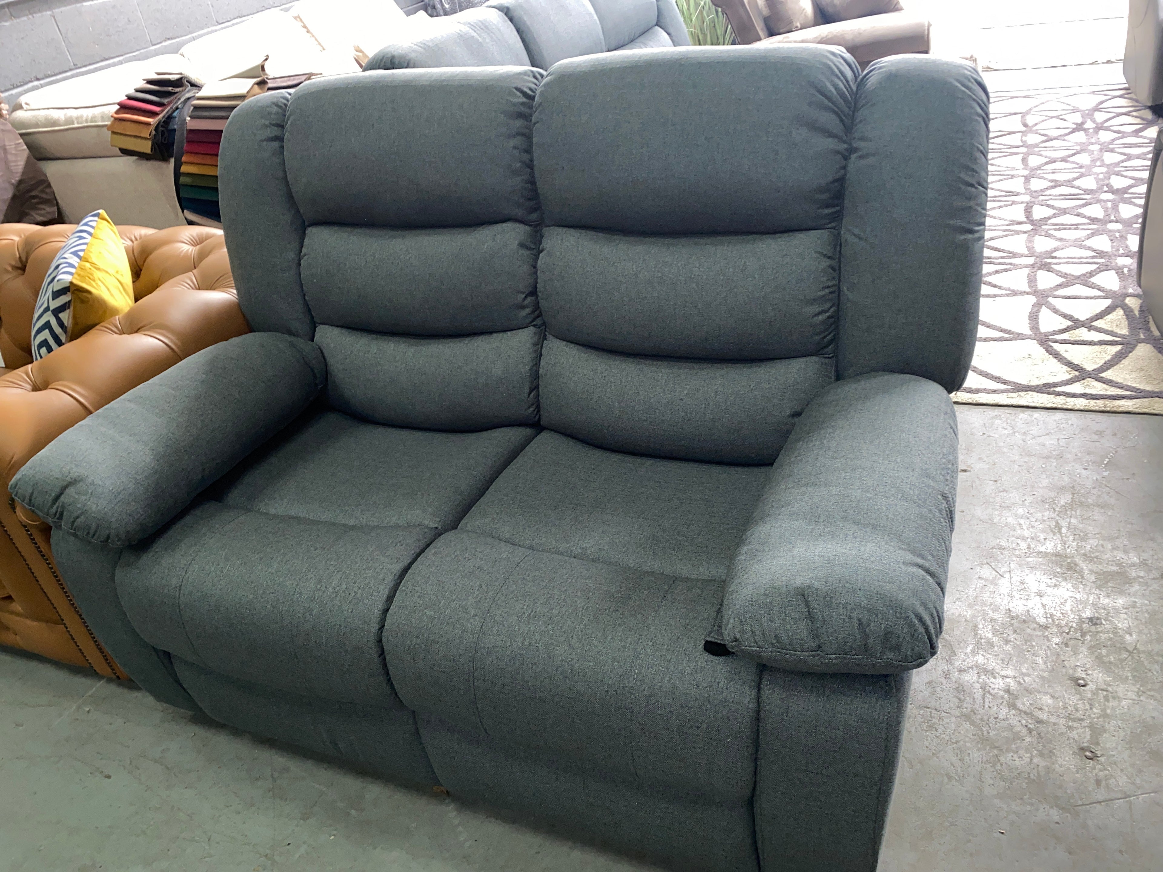3+2 Grey Fabric - Manual Recliner Sofa Set