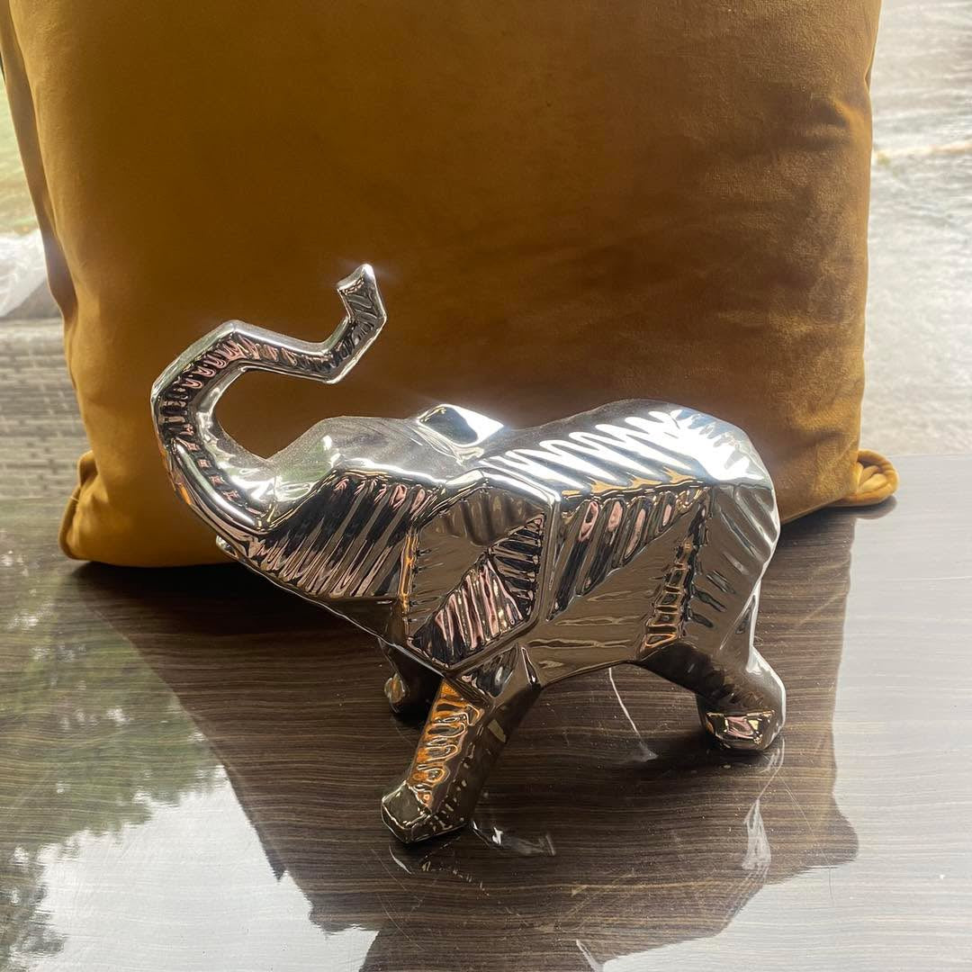 Chrome Ornament - Elephant