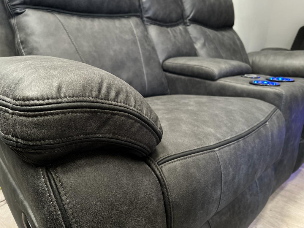 3+2 Music Sofa Set - Electric Recliner (With Lights + Speakers + Charging Ports etc.)