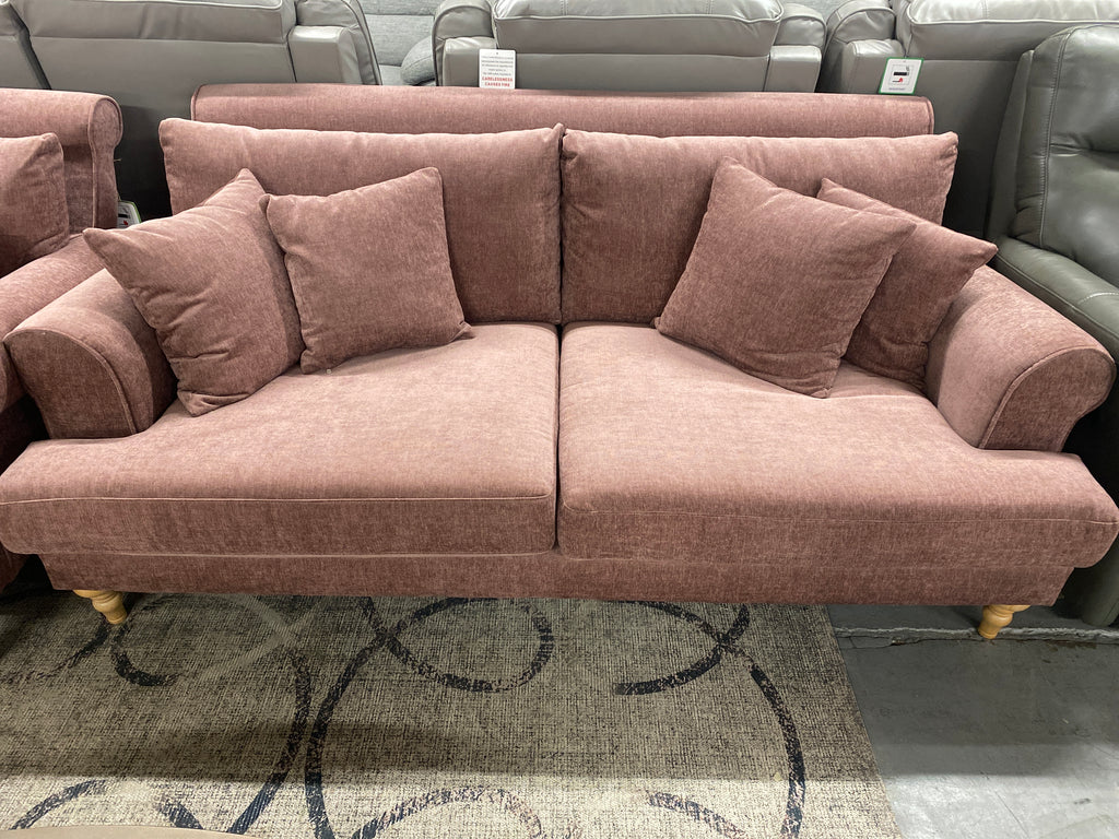 3+2 Pink Fabric Sofa Set
