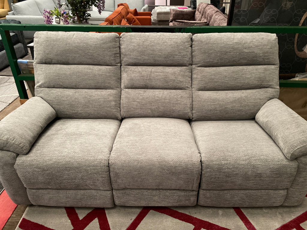 3+1+1 Grey Fabric - Manual Recliner Sofa Set