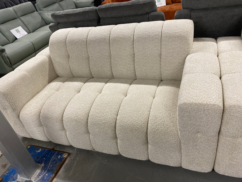 3+2 Cream Boucle Material Sofa Set