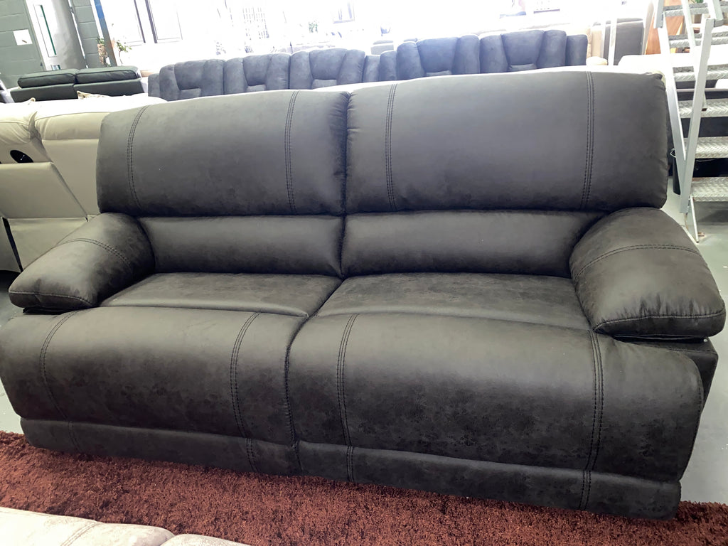 3+2 Black Fabric - Electric Recliner Sofa Set