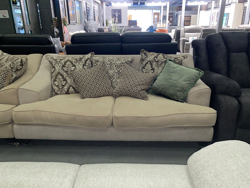 3+2 Beige Fabric Scatter Back Sofa Set