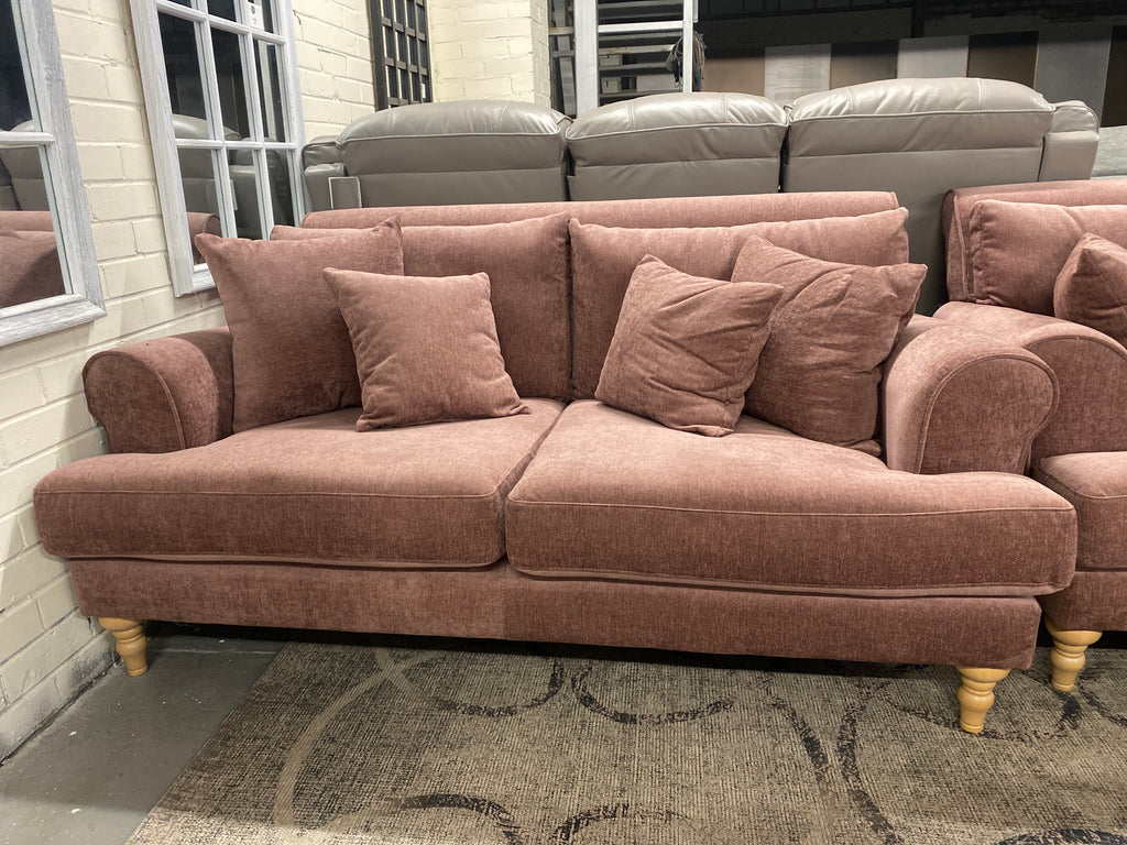 3+2 Pink Fabric Sofa Set
