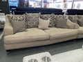 3+2 Beige Fabric Scatter Back Sofa Set