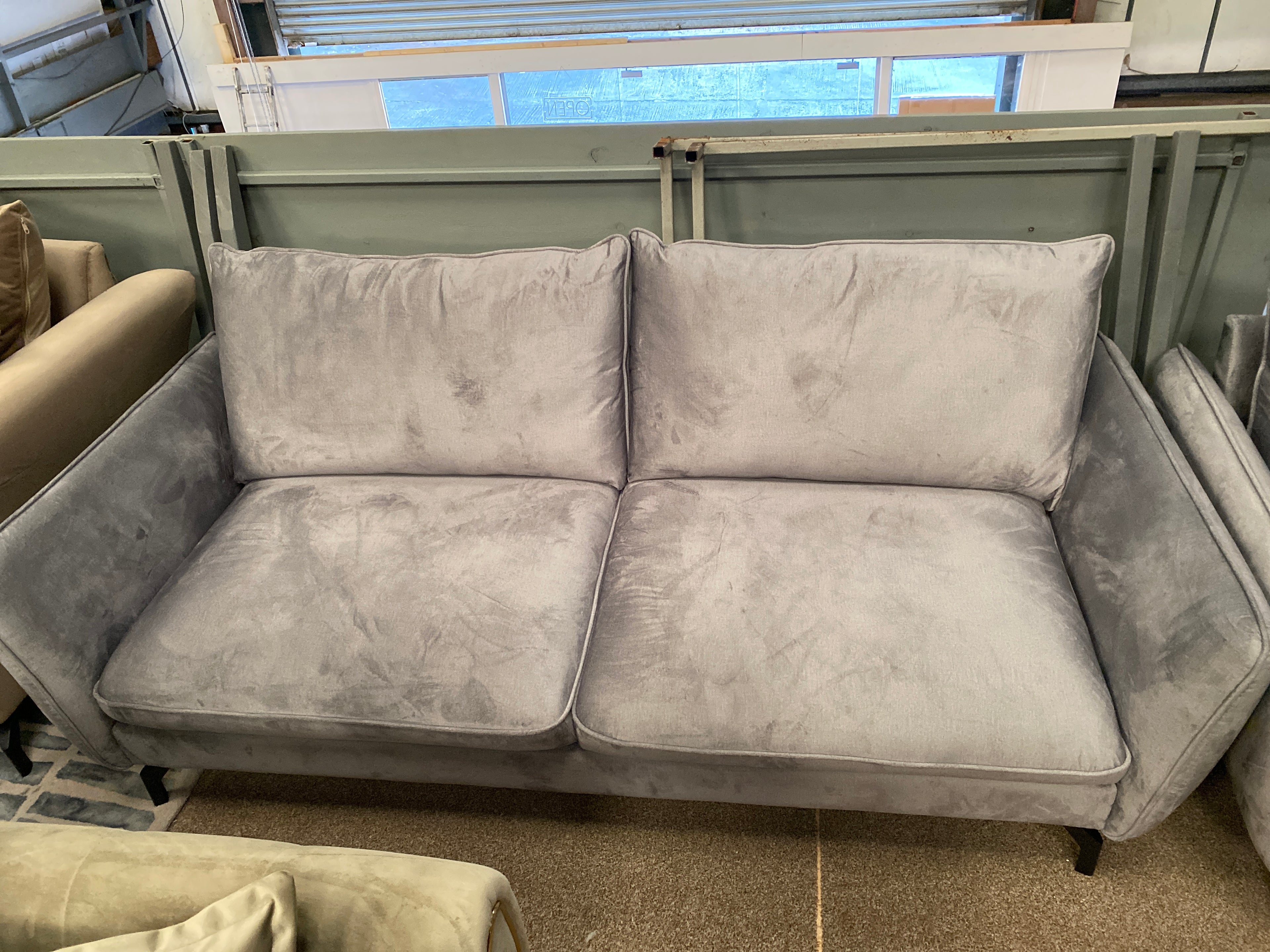 3+2 Grey Fabric Sofa Set