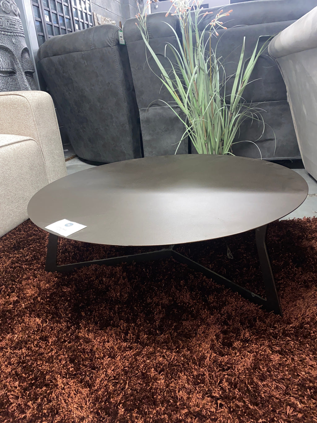 Round Chrome Coffee Table