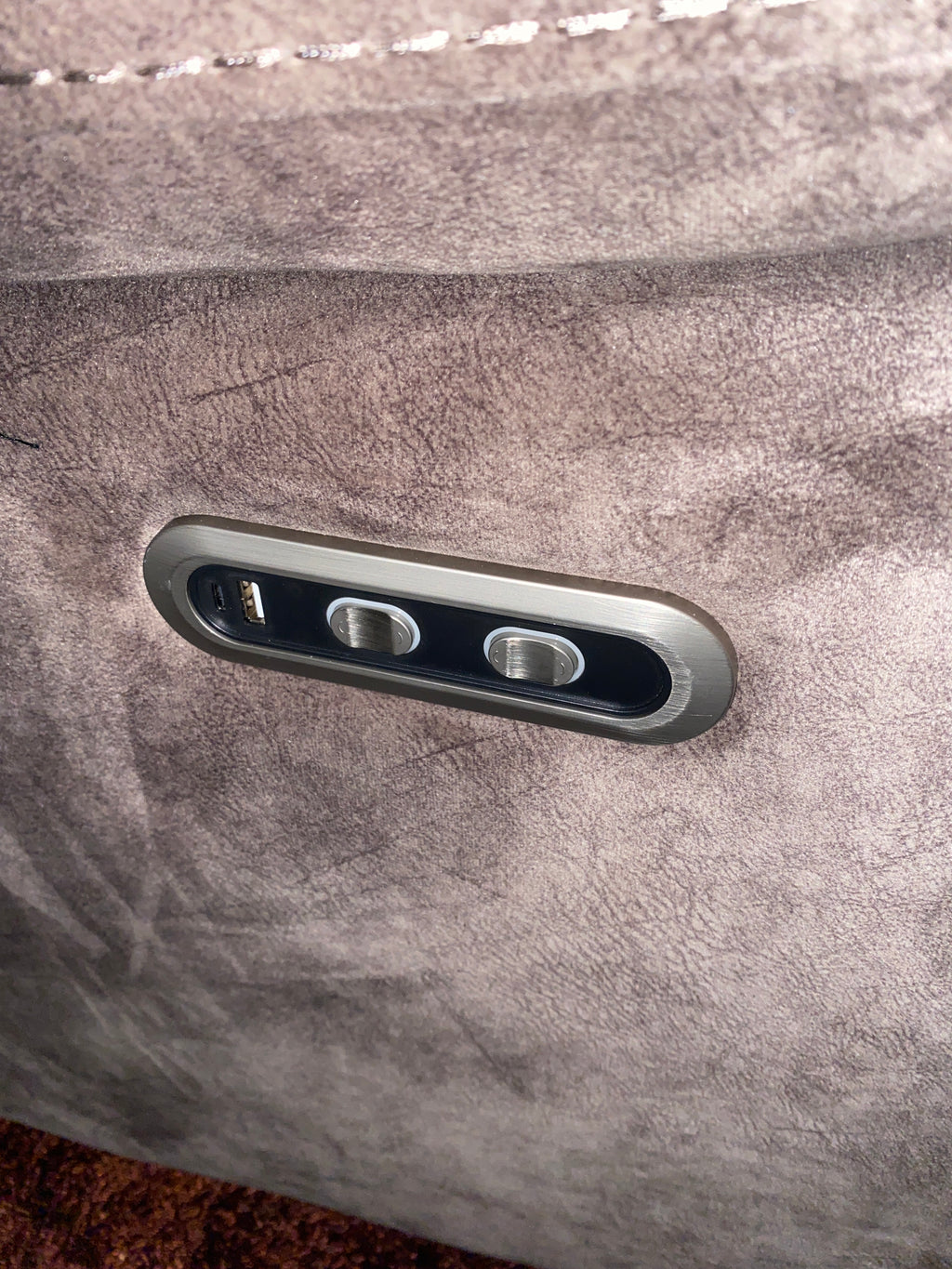 3+2 Brown Velvet - Electric Recliner Sofa Set