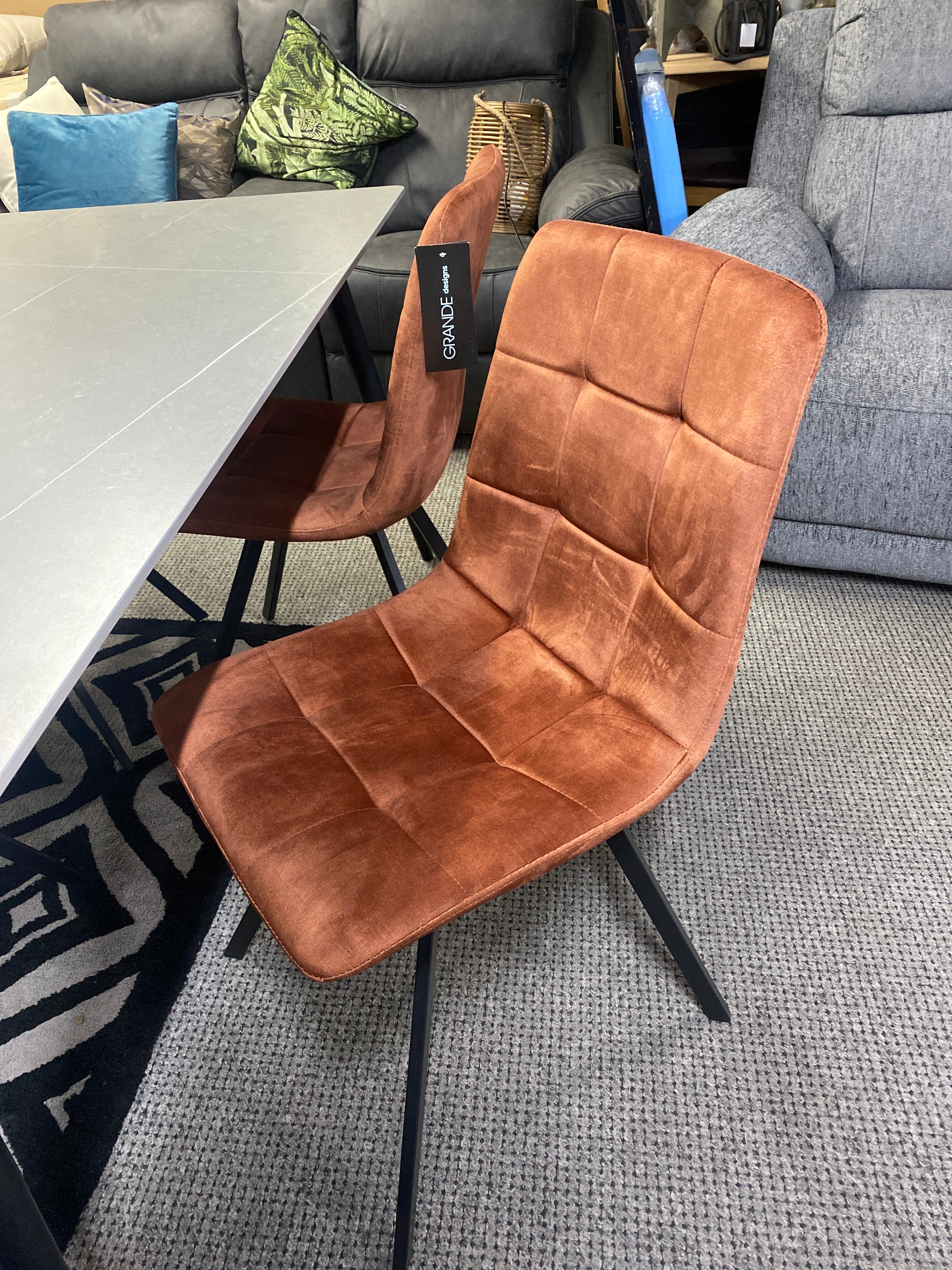 1.6m Ceramic Dining Table + 4 Chairs