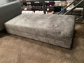 Grey Fabric Footstool