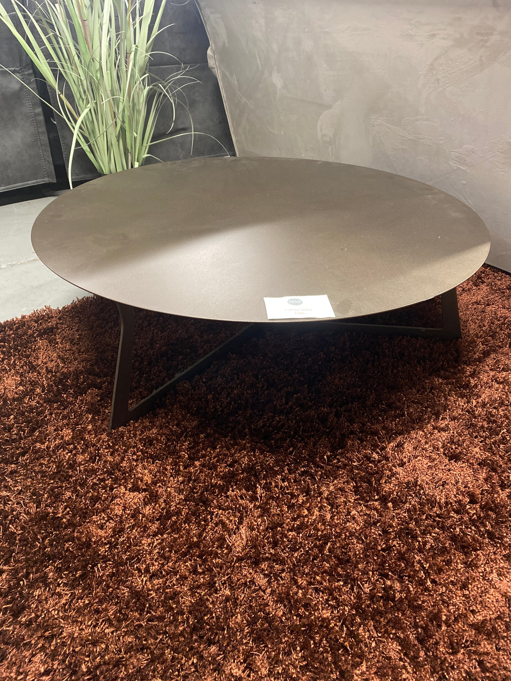 Round Chrome Coffee Table