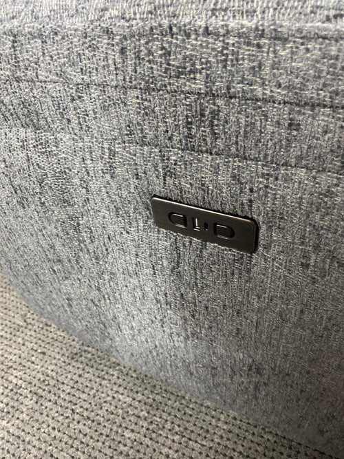 3+1+1 Grey Fabric - Electric Recliner Sofa Set