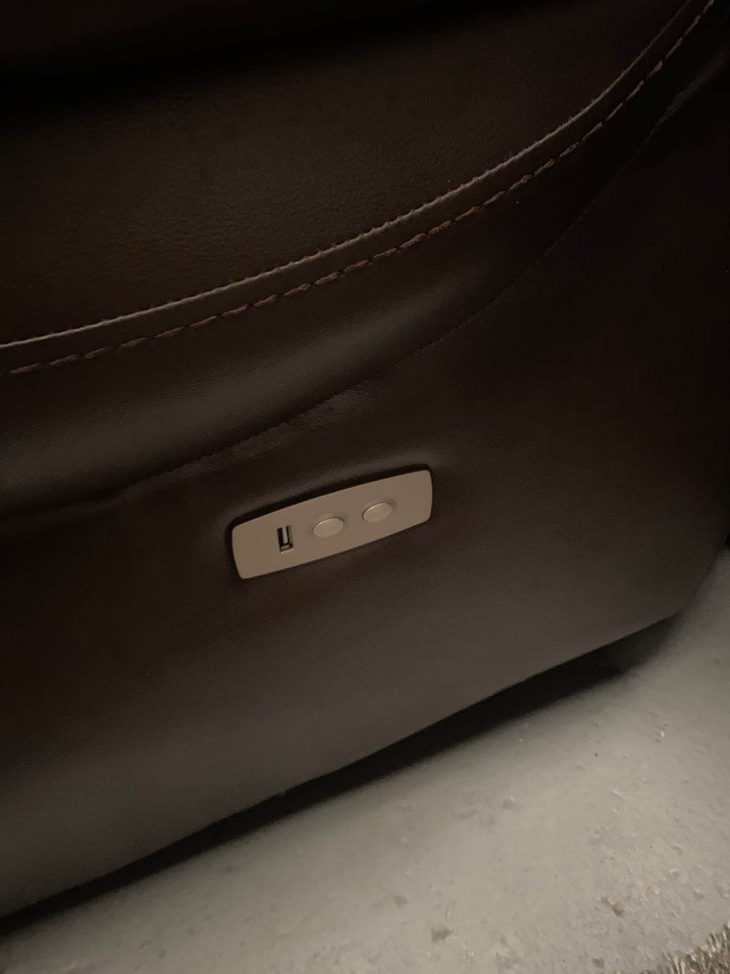 3+3 Brown Leather Electric Recliner Sofa Set