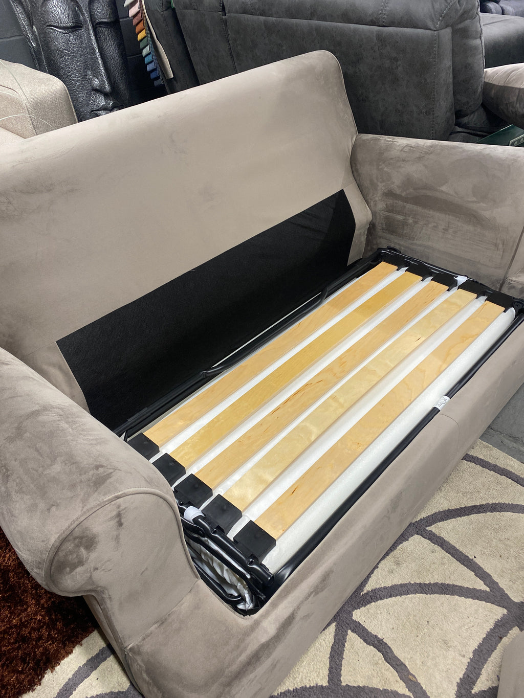 Sofabed - Mink Plush Velvet