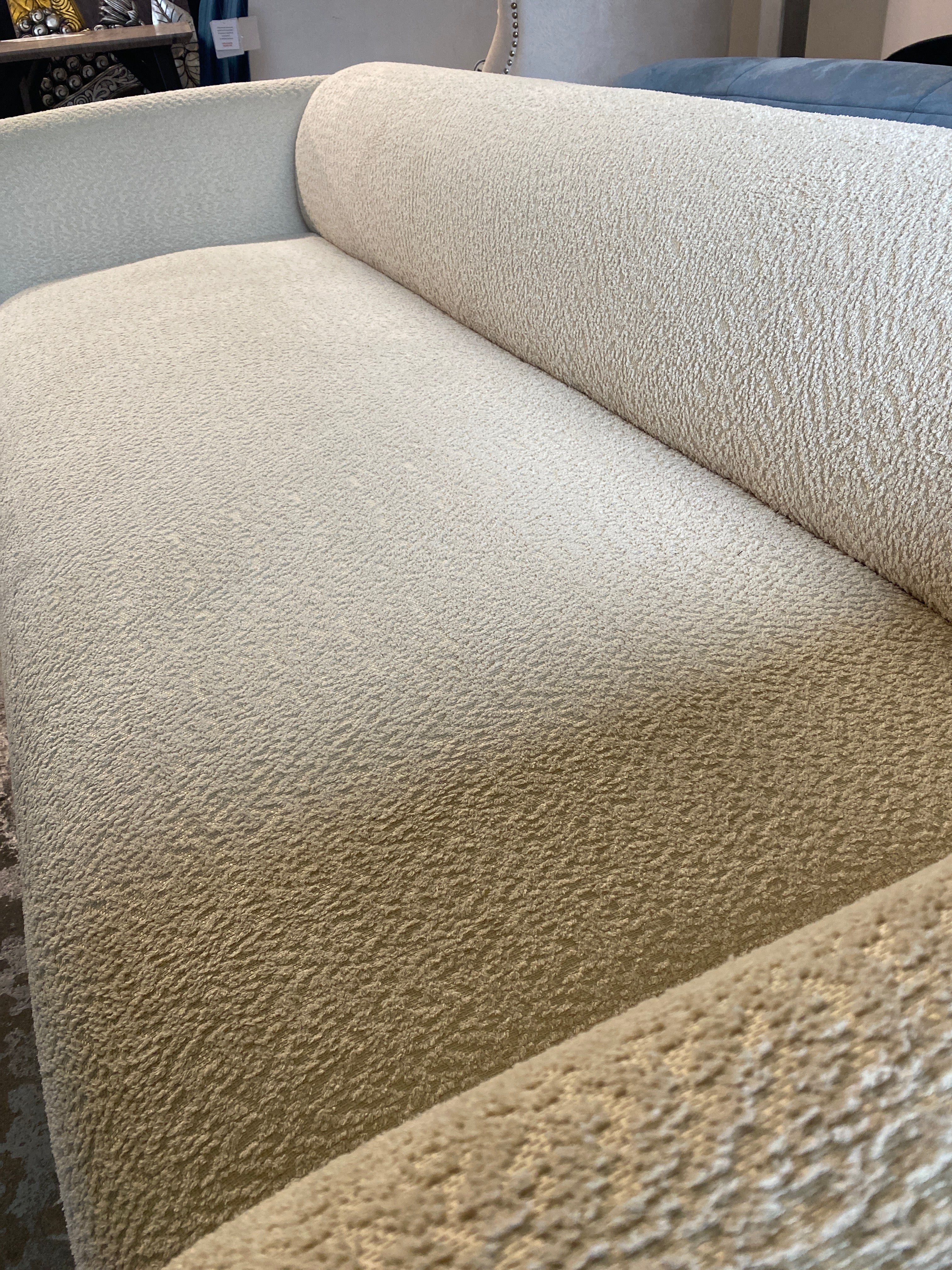Cream Fabric 4 Seater Sofa