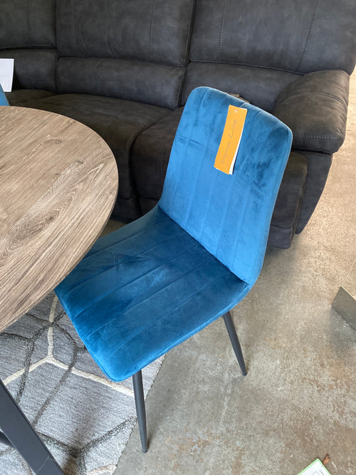 1.1m Round Dining Table + 4 Chairs