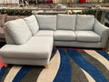 Blue Fabric Corner Sofa