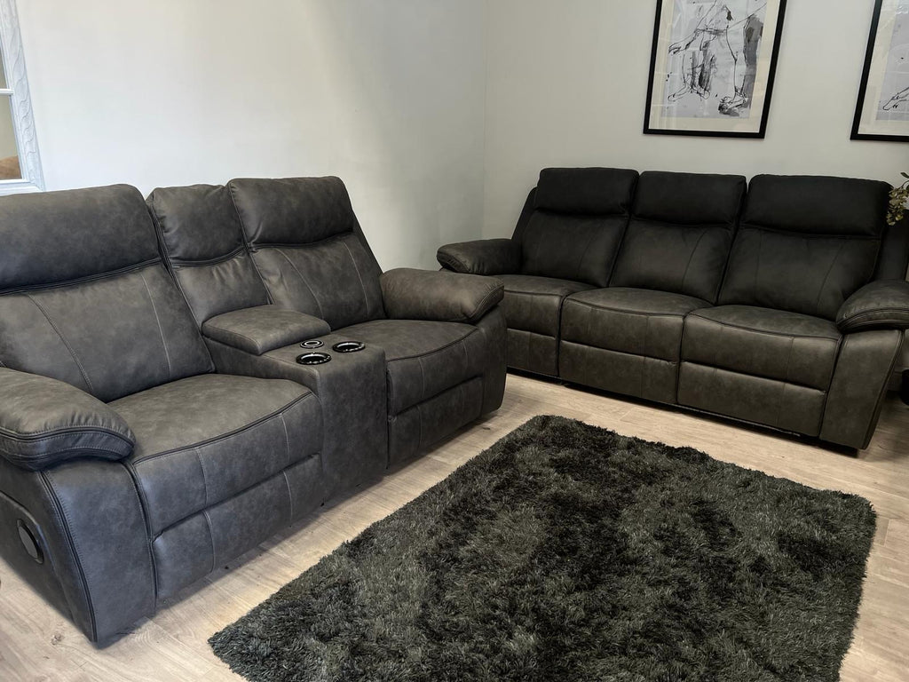 3+2 Music Sofa Set - Electric Recliner (With Lights + Speakers + Charging Ports etc.)