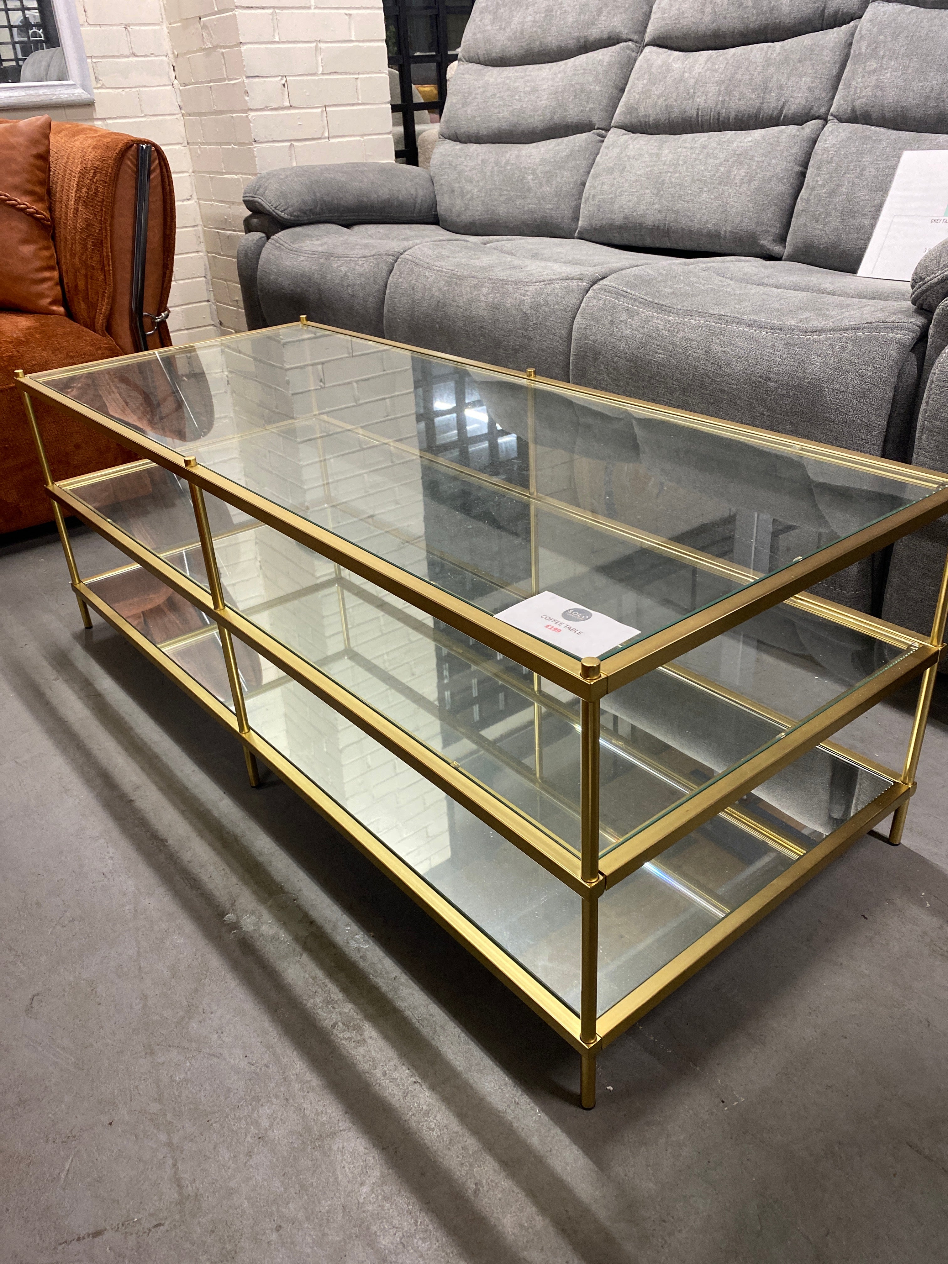 Glass/Mirror Coffee Table