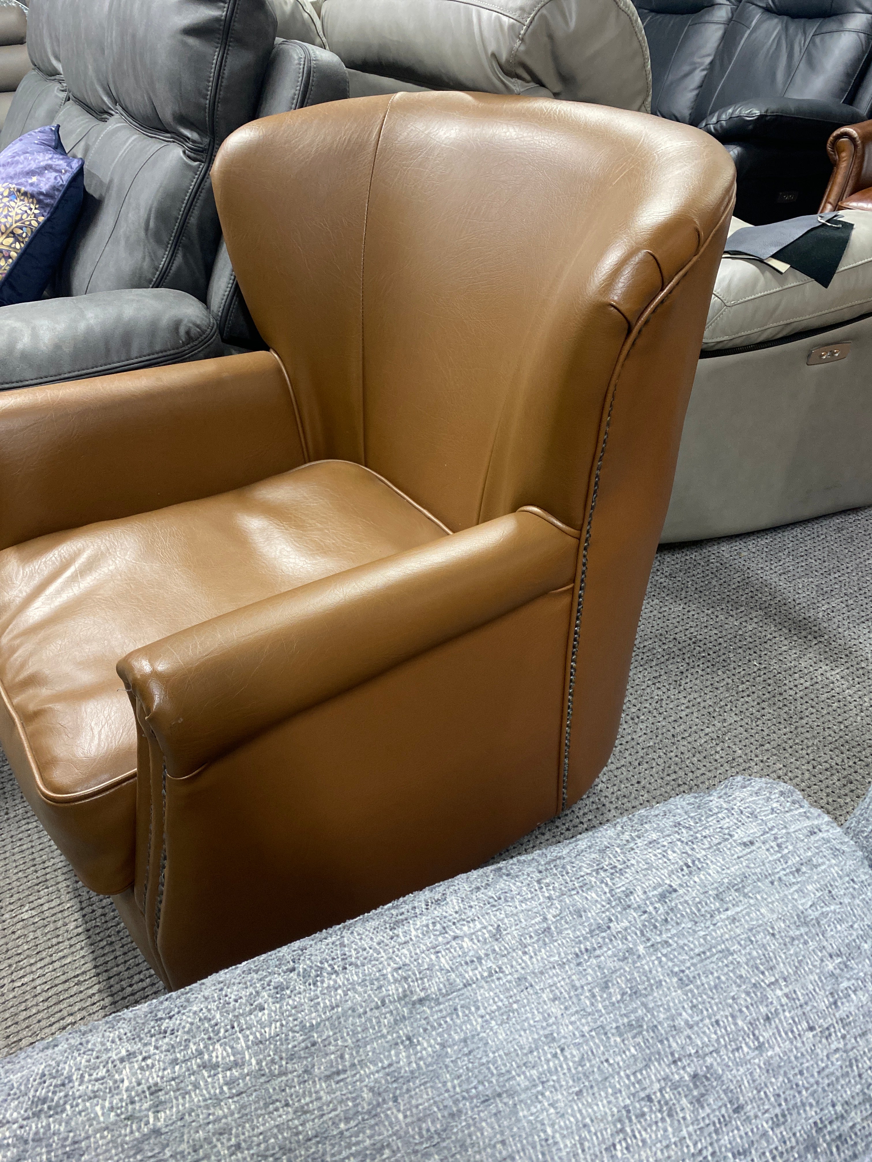 Tan Leather Armchair