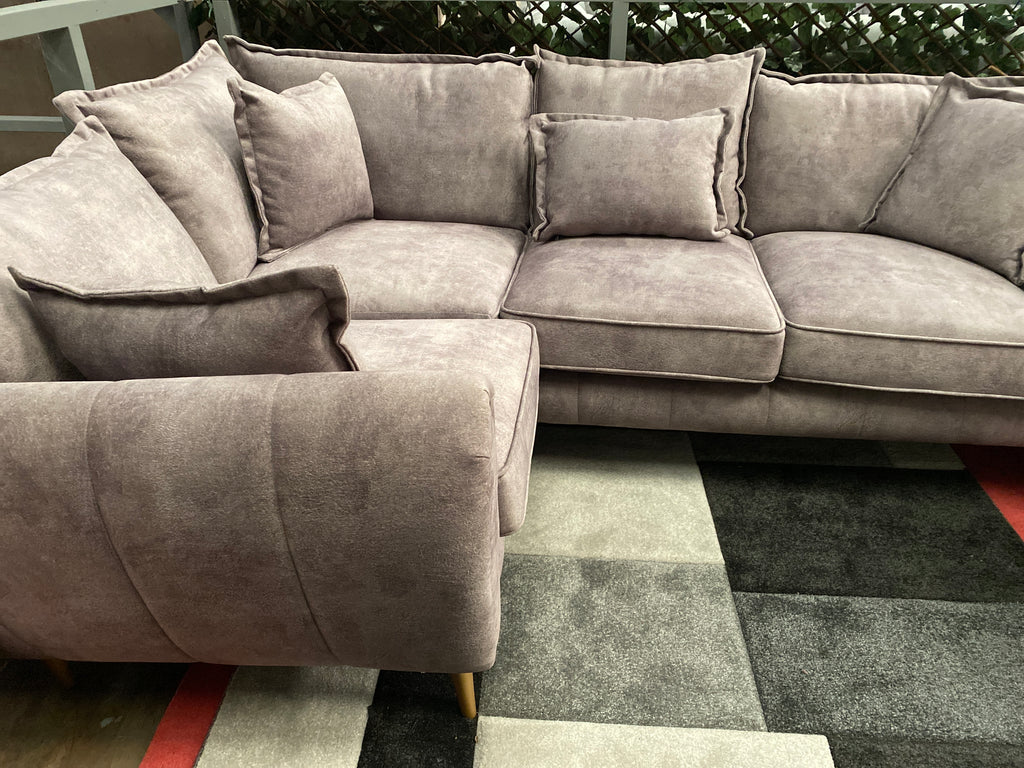 Grey Fabric Corner Sofa