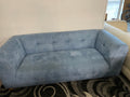 Blue Suede 3 Seater Sofa