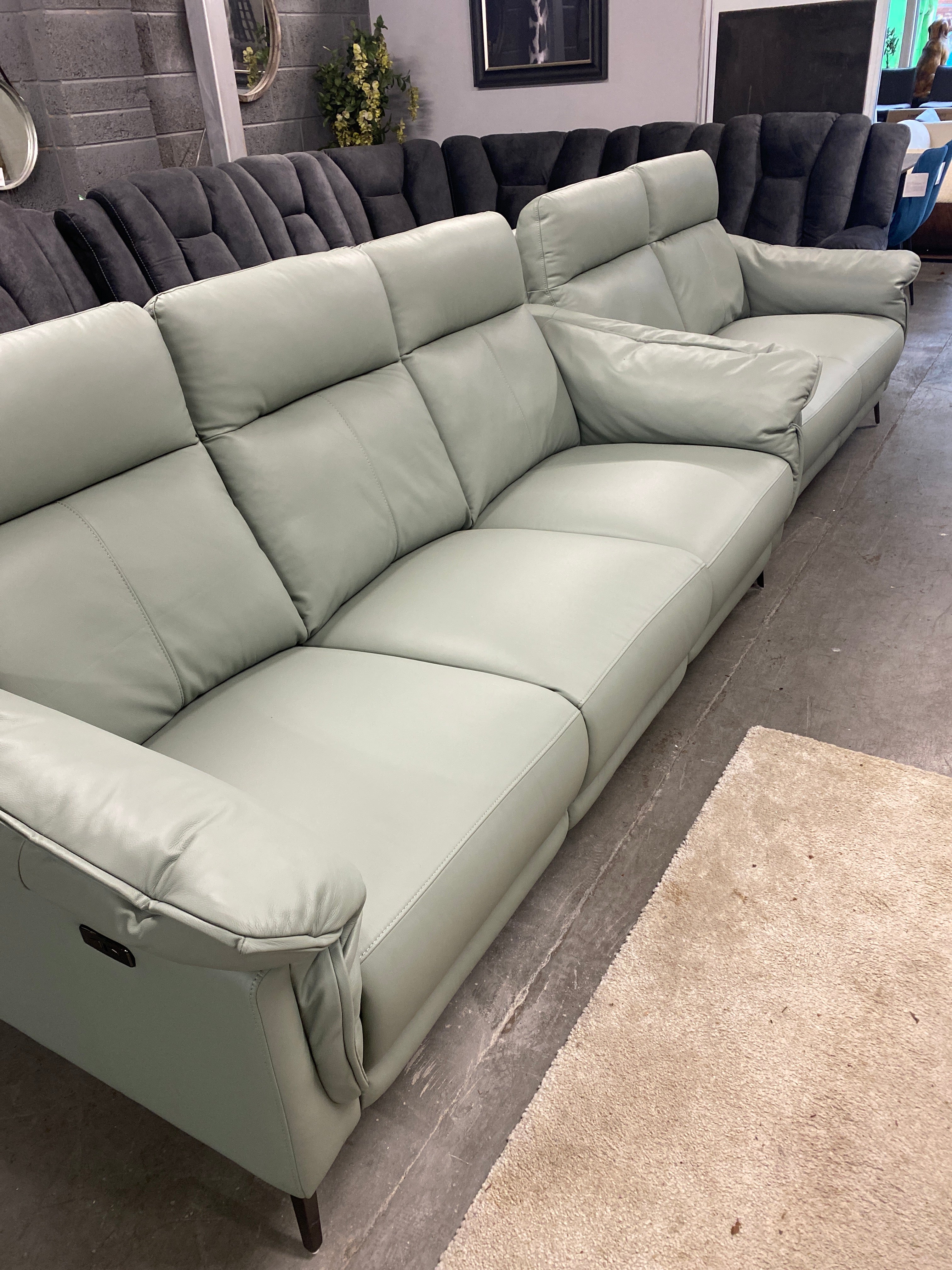 3+2 Italian Leather - Electric Recliner Sofa Set