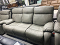 3+2 Grey Leather Electric Recliner Sofa Set (With USB Charging Ports)